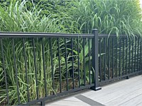 <b>Black Ultralox Aluminum Railing with Black Aluminum Balusters</b>